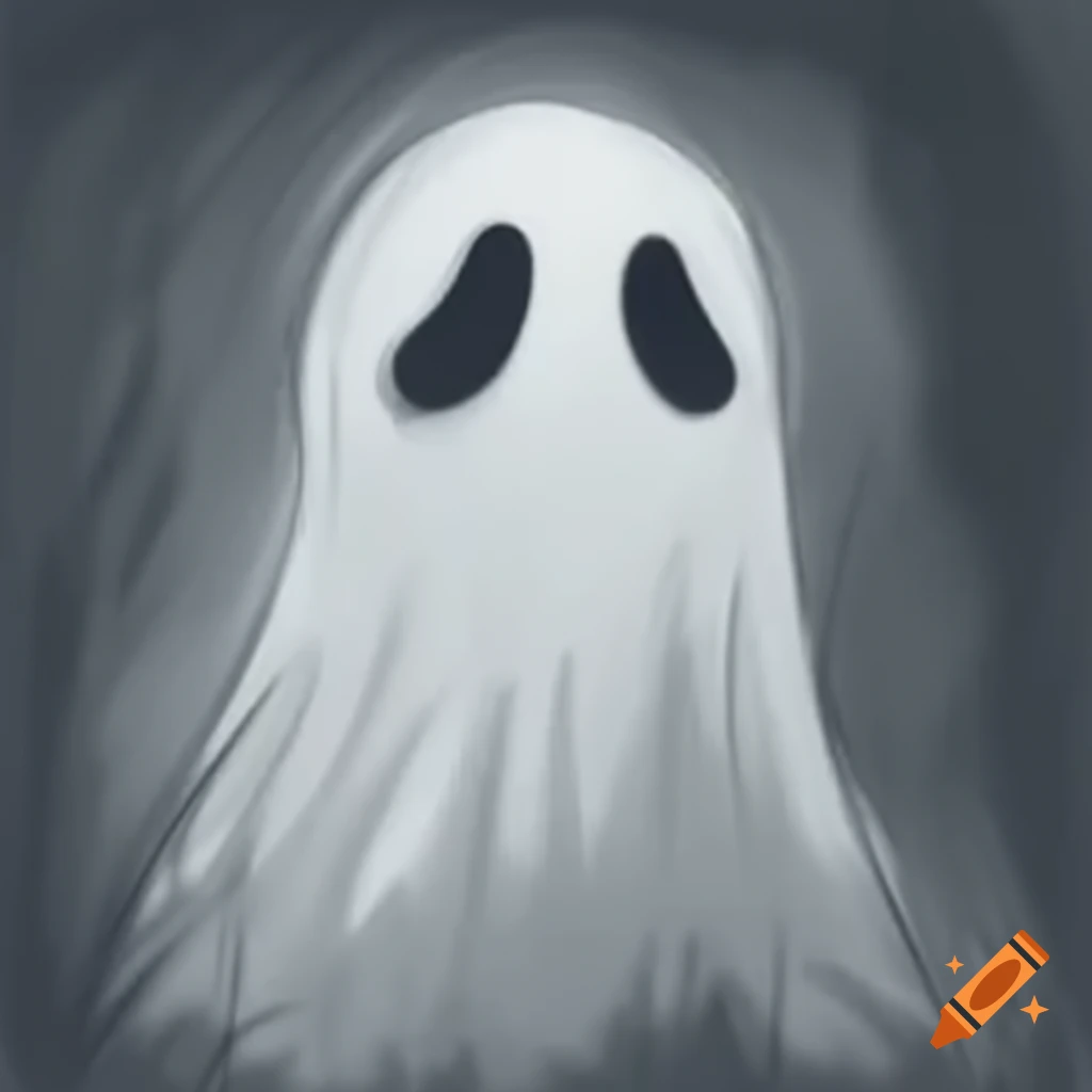 Ethereal ghost figure, representing supernatural elements