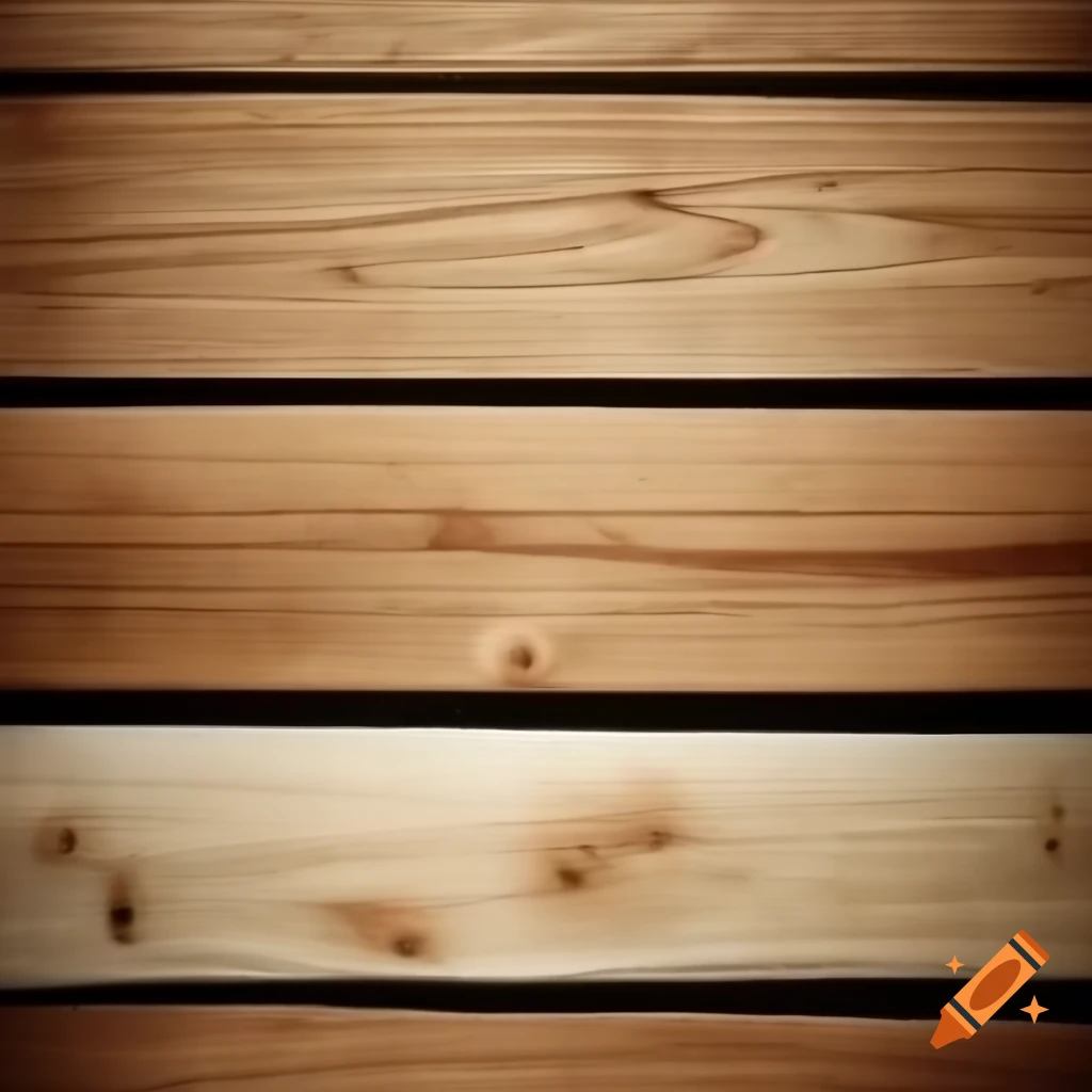 Hand painted wooden planks with prominent grain texture