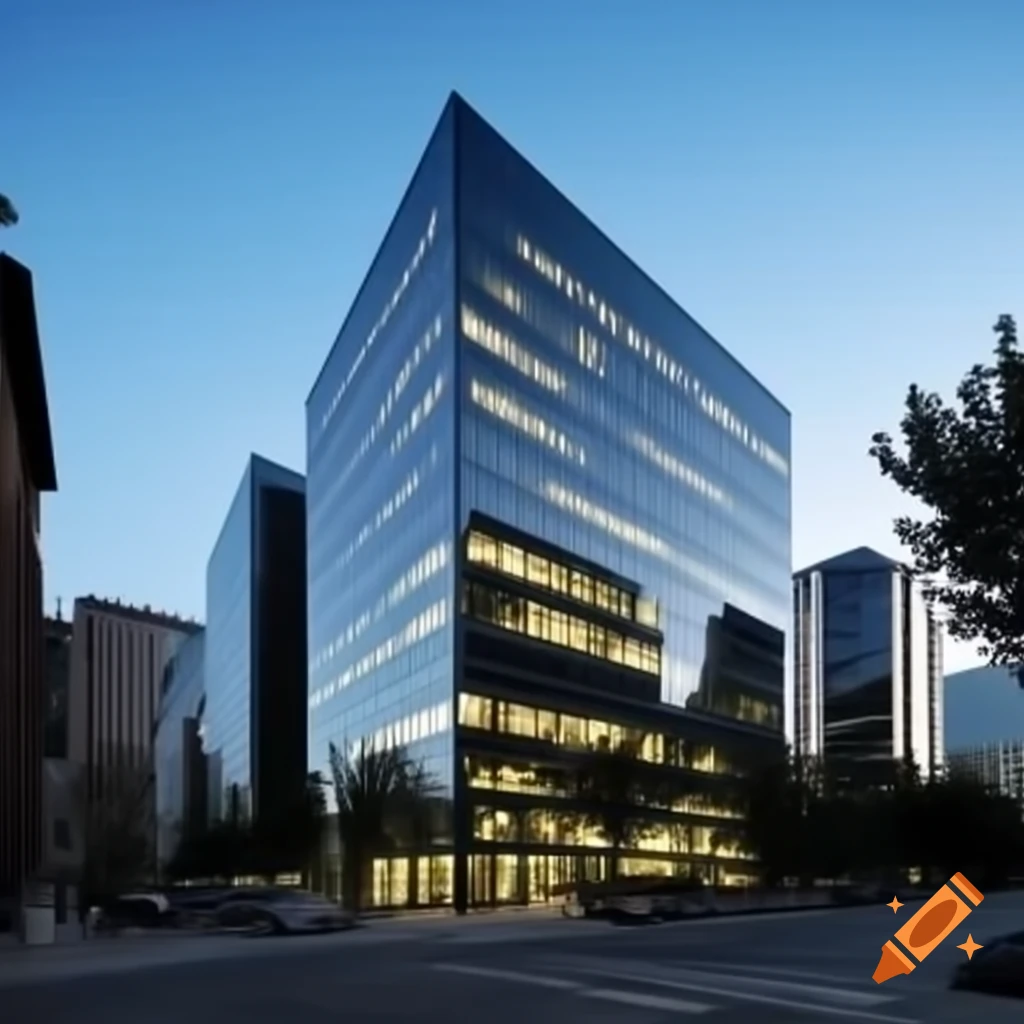 Modern office building architecture