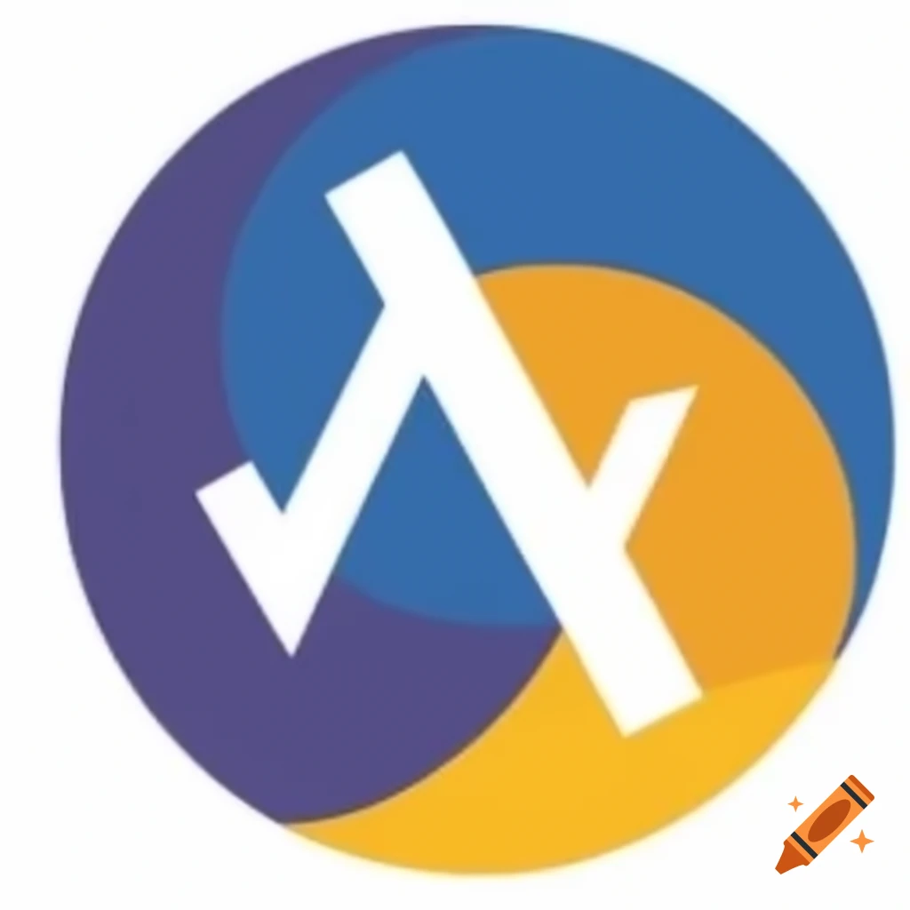 Logo design featuring a large letter r for a finance company on craiyon