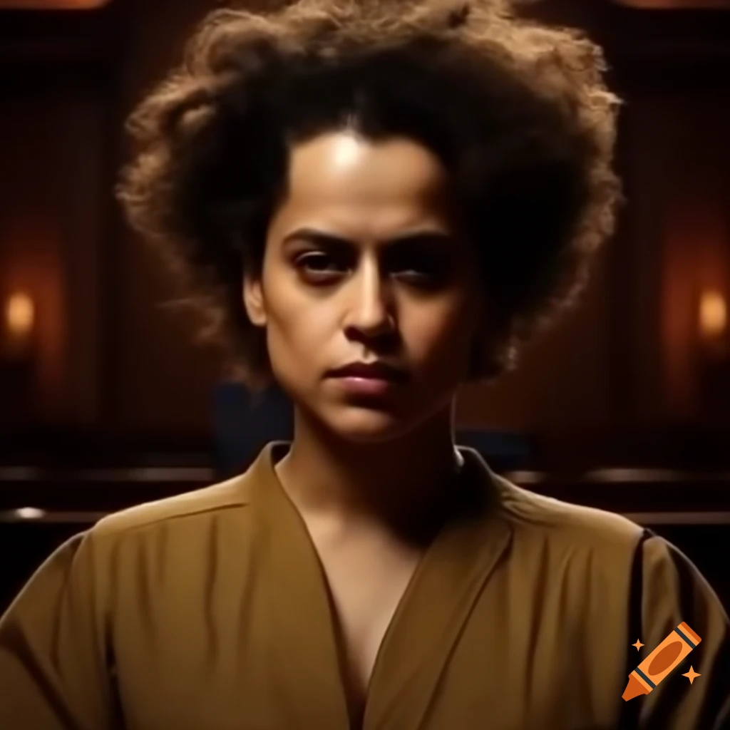 Bold YouTube thumbnail featuring Kangana Ranaut with legal notice stamp