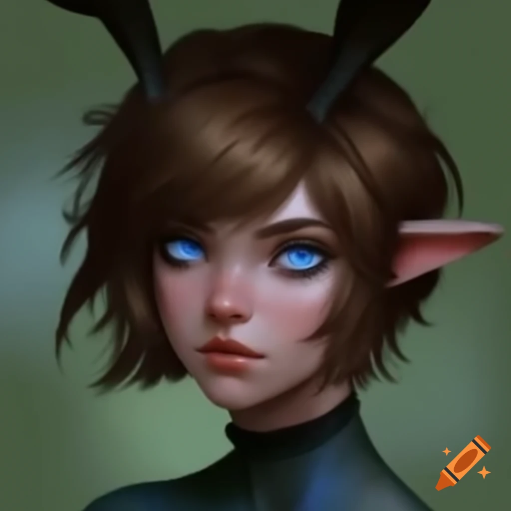 brown-haired-woman-with-rabbit-ears-and-blue-eyes-wearing-a-turtleneck