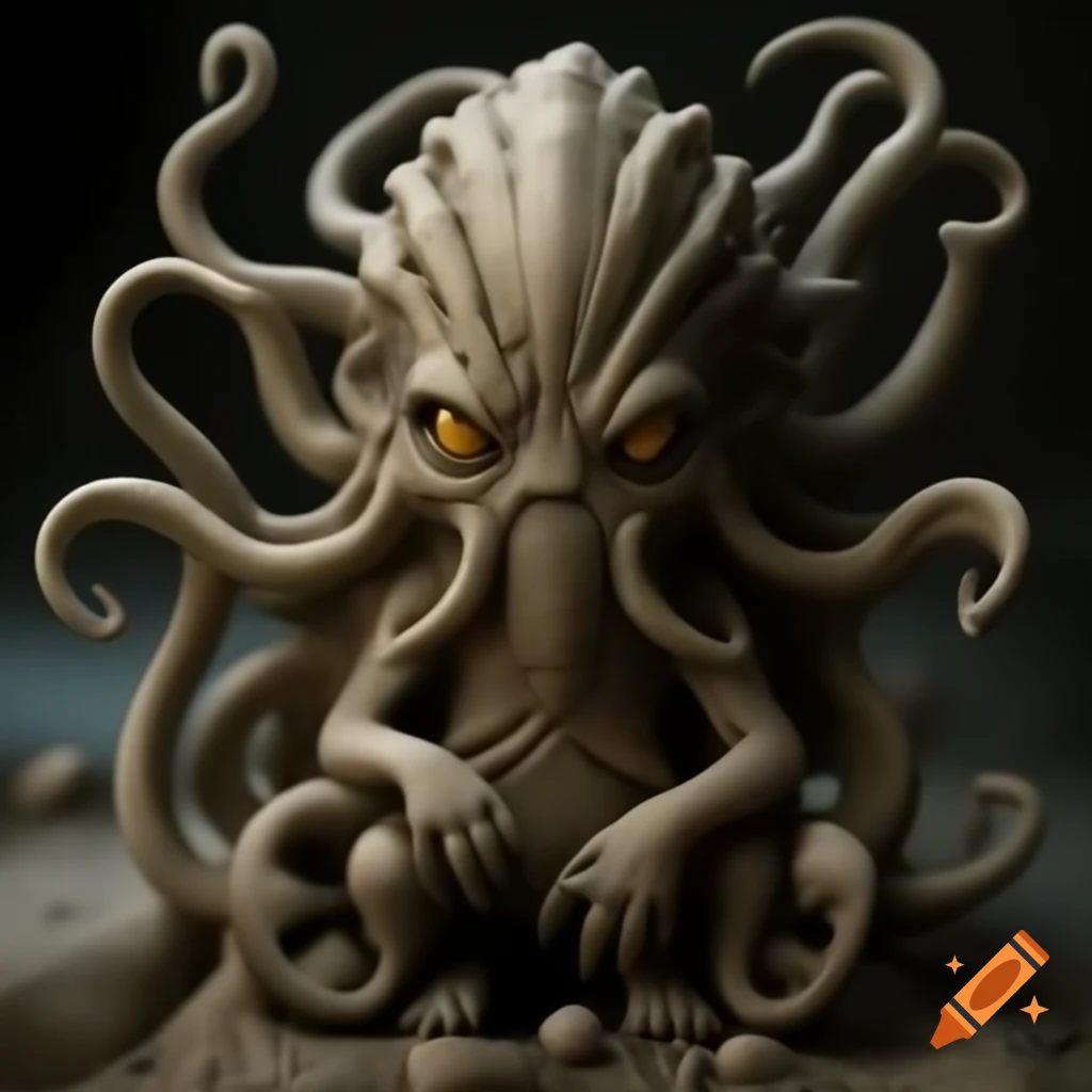 Claymation figure of Cthulhu