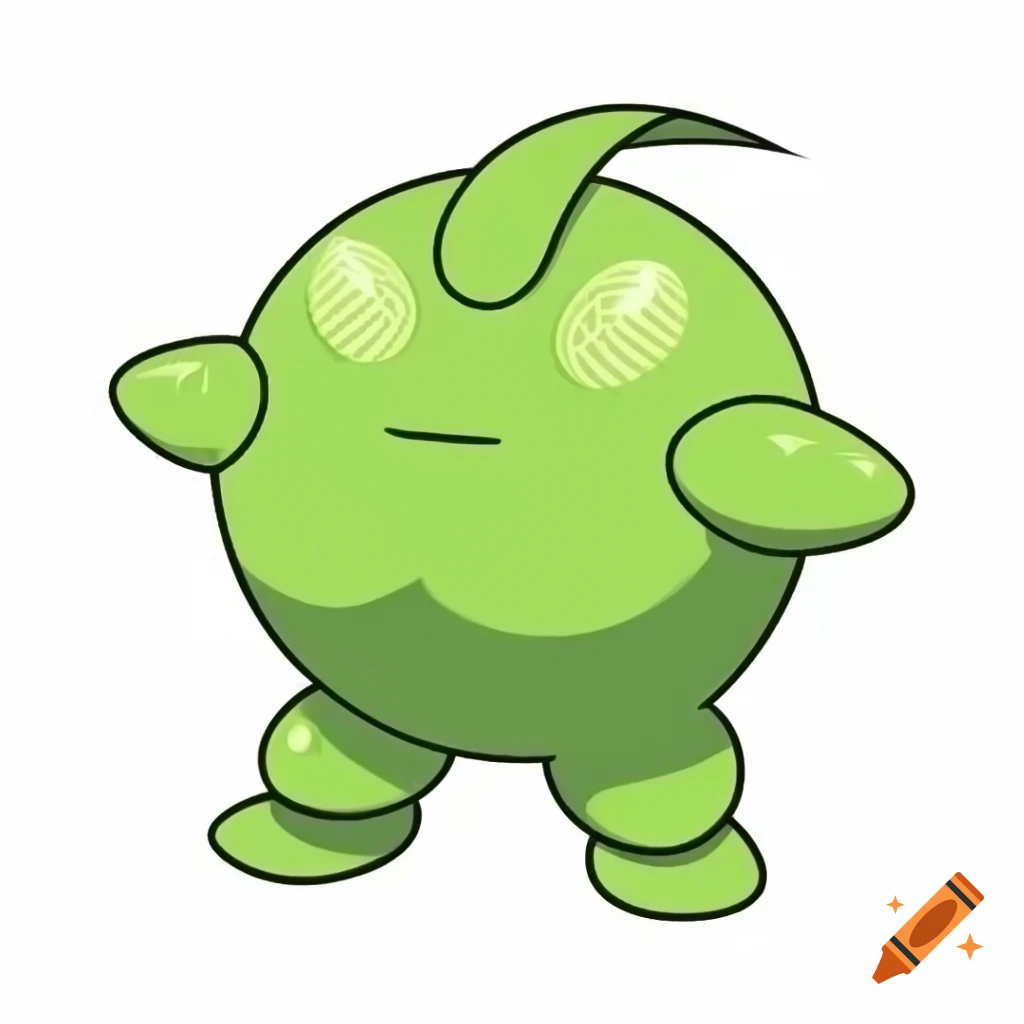 Turnip-themed Pokémon character