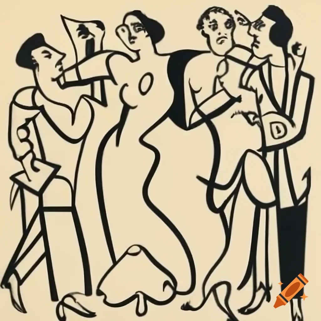 1930s art deco party inspired by Pablo Picasso