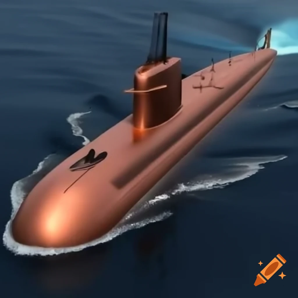 High-resolution copper submarine design