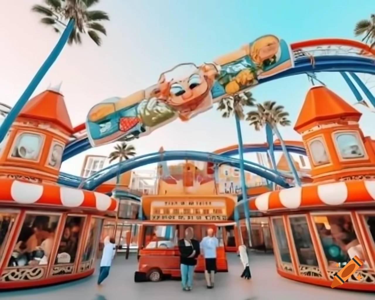 Food location at theme park