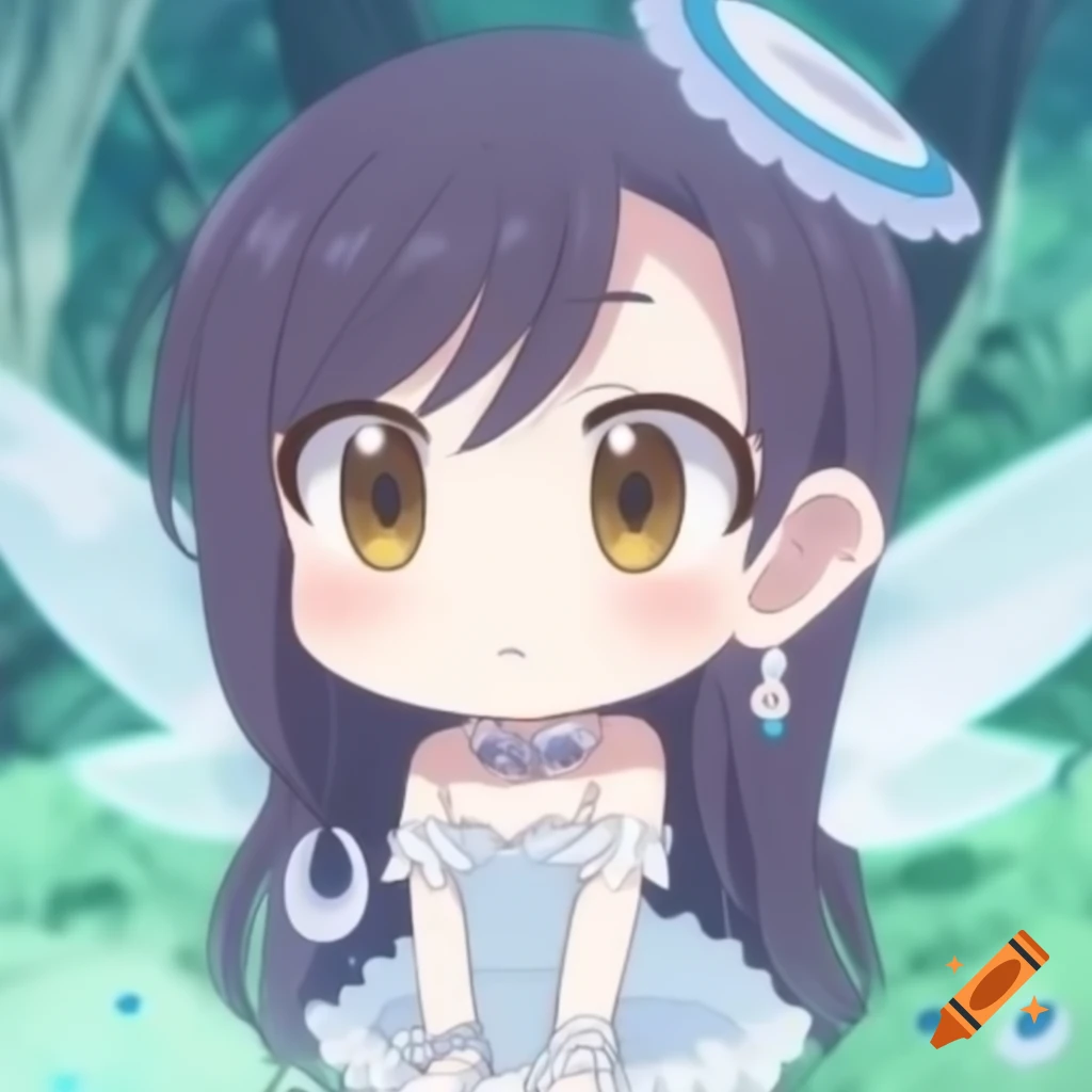 Chibi anime fairy character