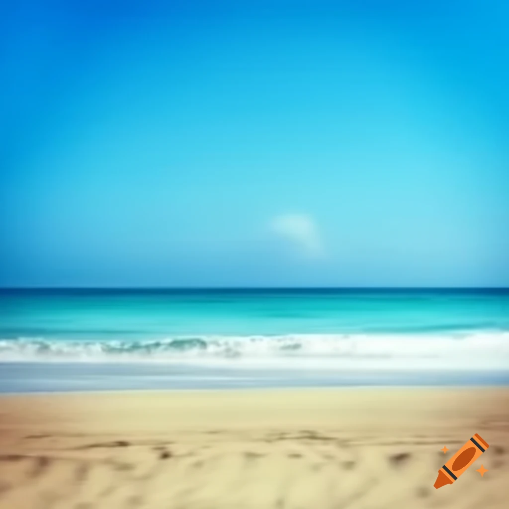 Scenic beach view with sand and ocean