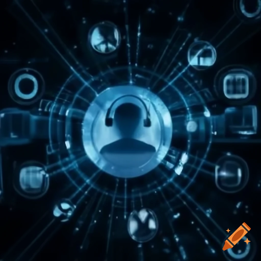 Photorealistic depiction of customer service in the digital age