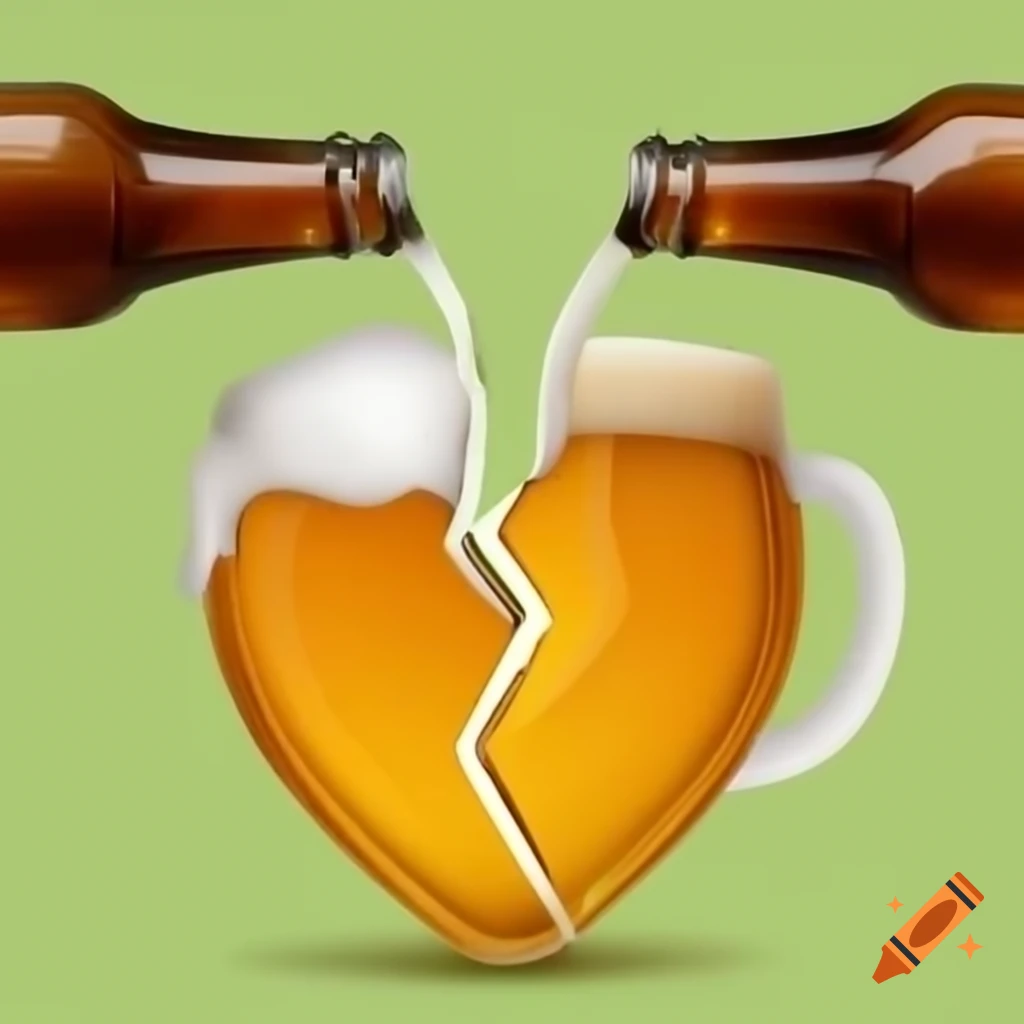 Stylized drawing of beer steins toasting symbolizing camaraderie on