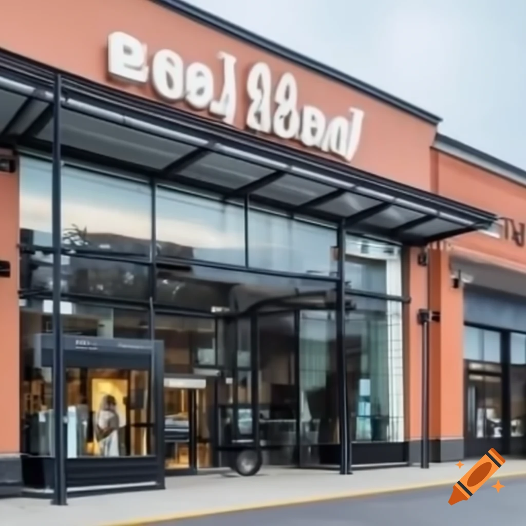 Front view of a physical retail store business