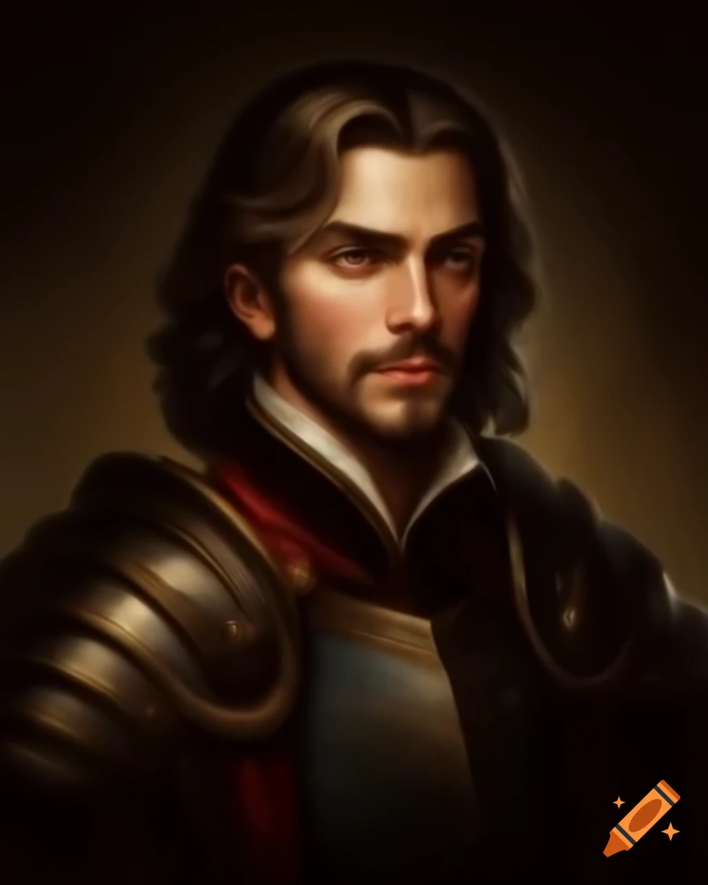 Bizarre portrait of medieval aristocrat