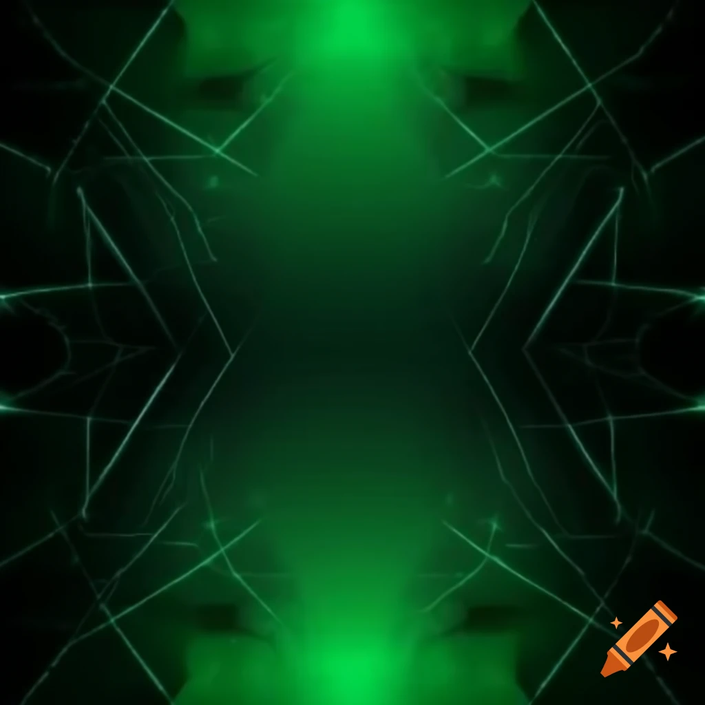 Dark gradient background with charcoal, black, and emerald green, highlighted with neon accents