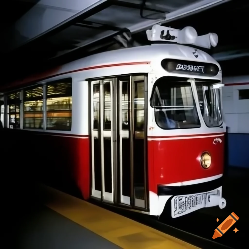 4-Car GATA LRV trolley entering 28th Street Station in Galieotropolis, New Jersey