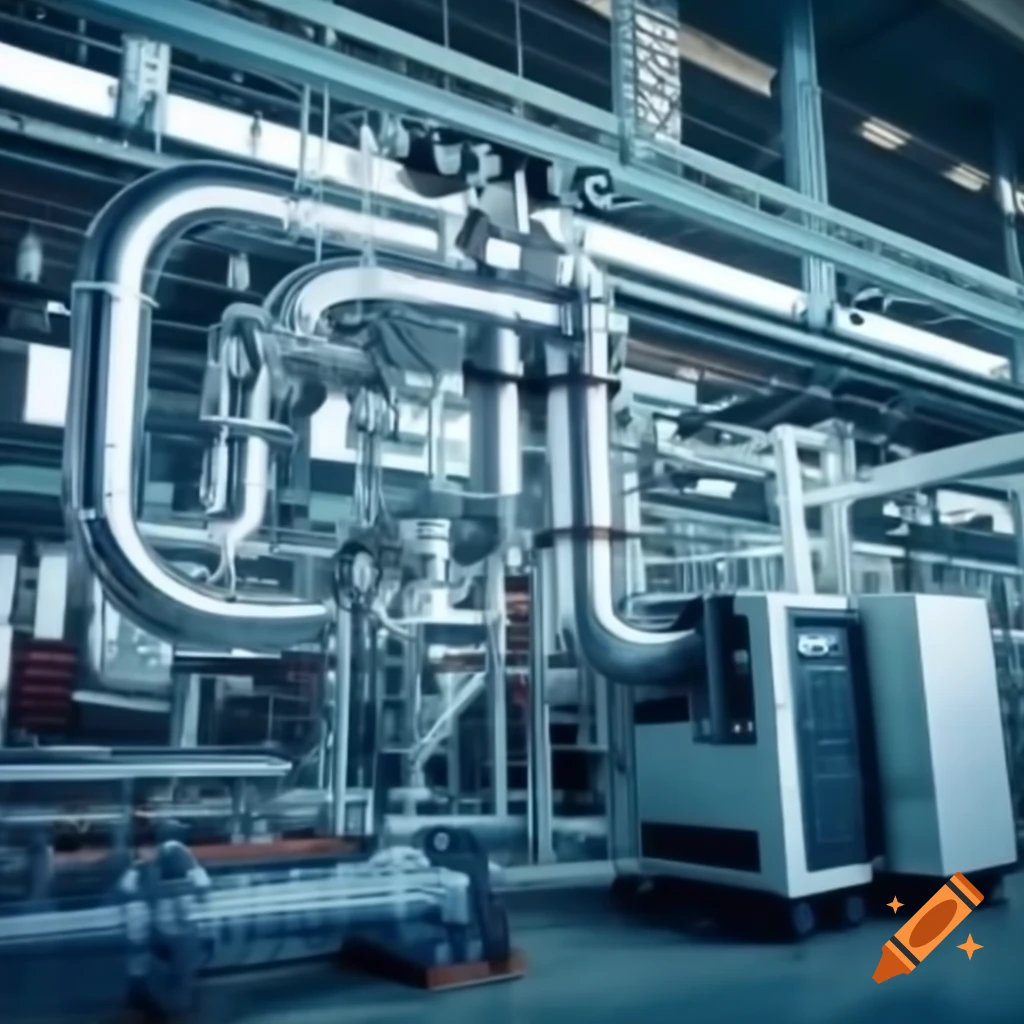 Transair piping system in a robotic factory environment