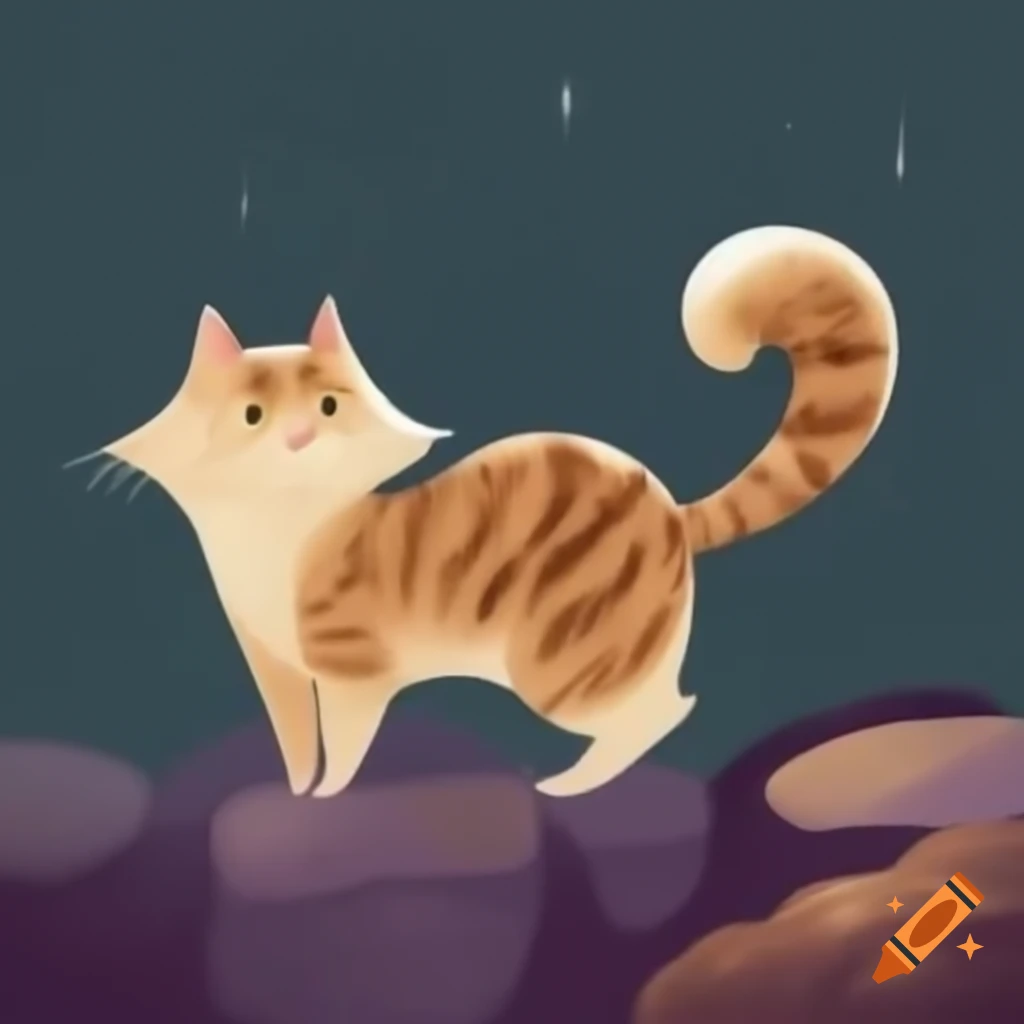 Cats themed illustration of Mikkelsen