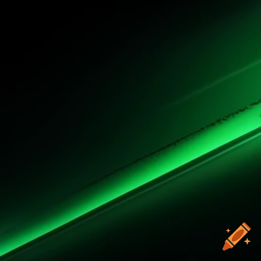 Dark gradient background with charcoal, black, and emerald green, highlighted with neon accents