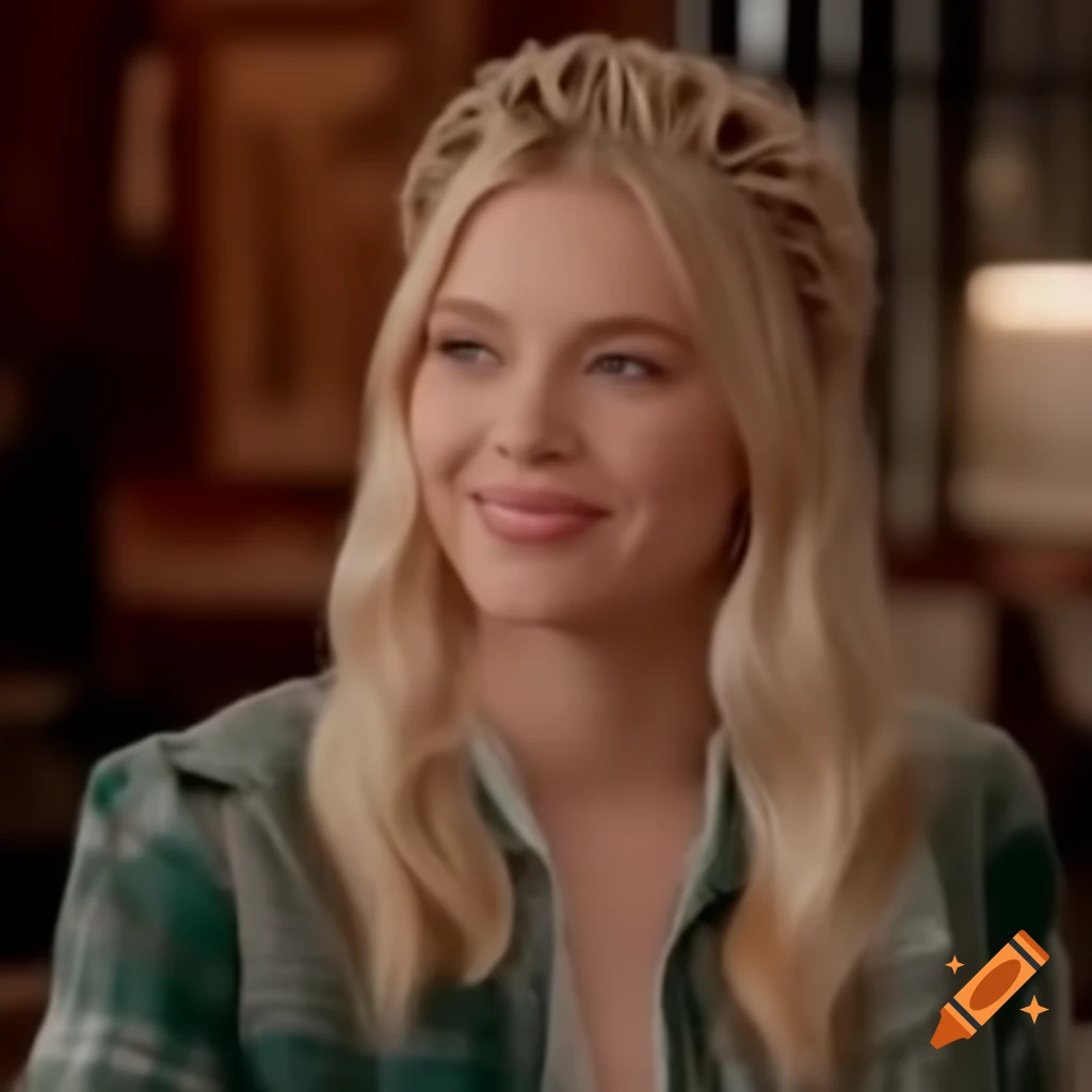 Illustration of a beautiful blonde woman