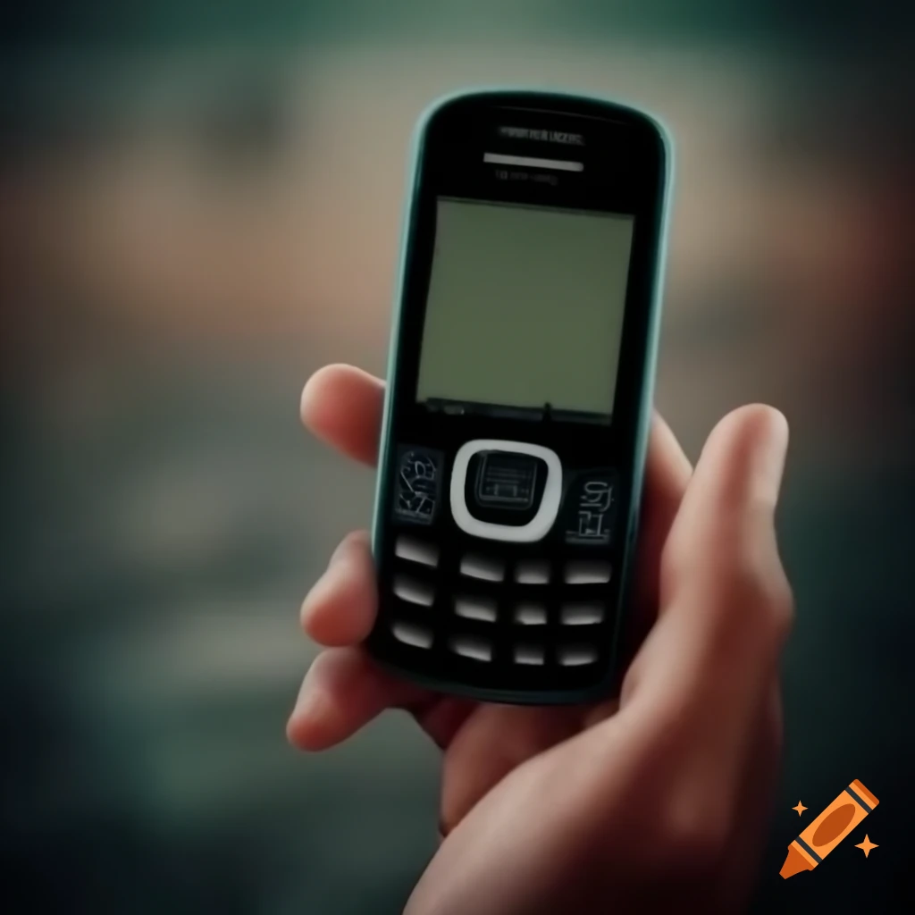 Text message on old Nokia phone expressing love and sadness