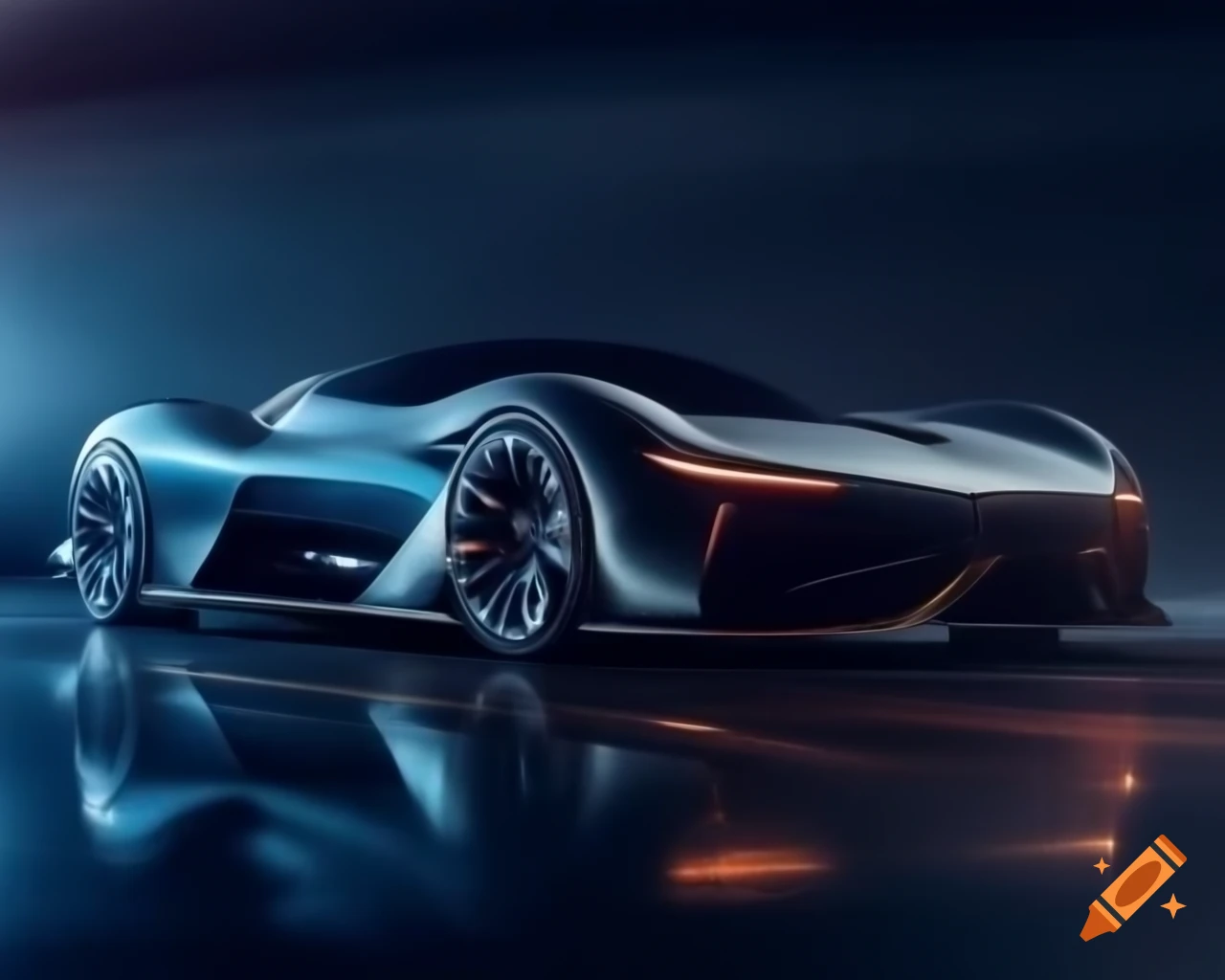 Luxurious hypercar blending avant-garde design with superior mechanics