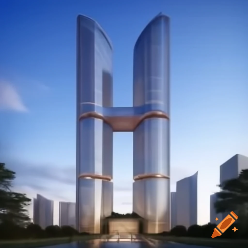 Stunning view of twin towers against a clear sky