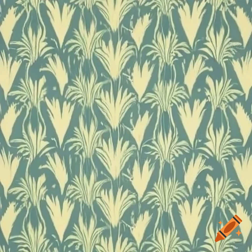 1970s Miami wallpaper pattern featuring Coconut Grove and Mutiny Hotel