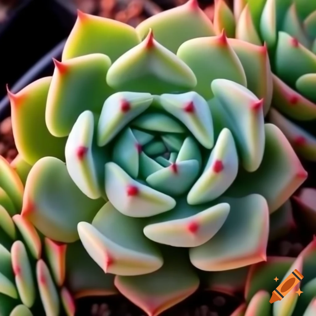 Various types of succulents in a decorative arrangement