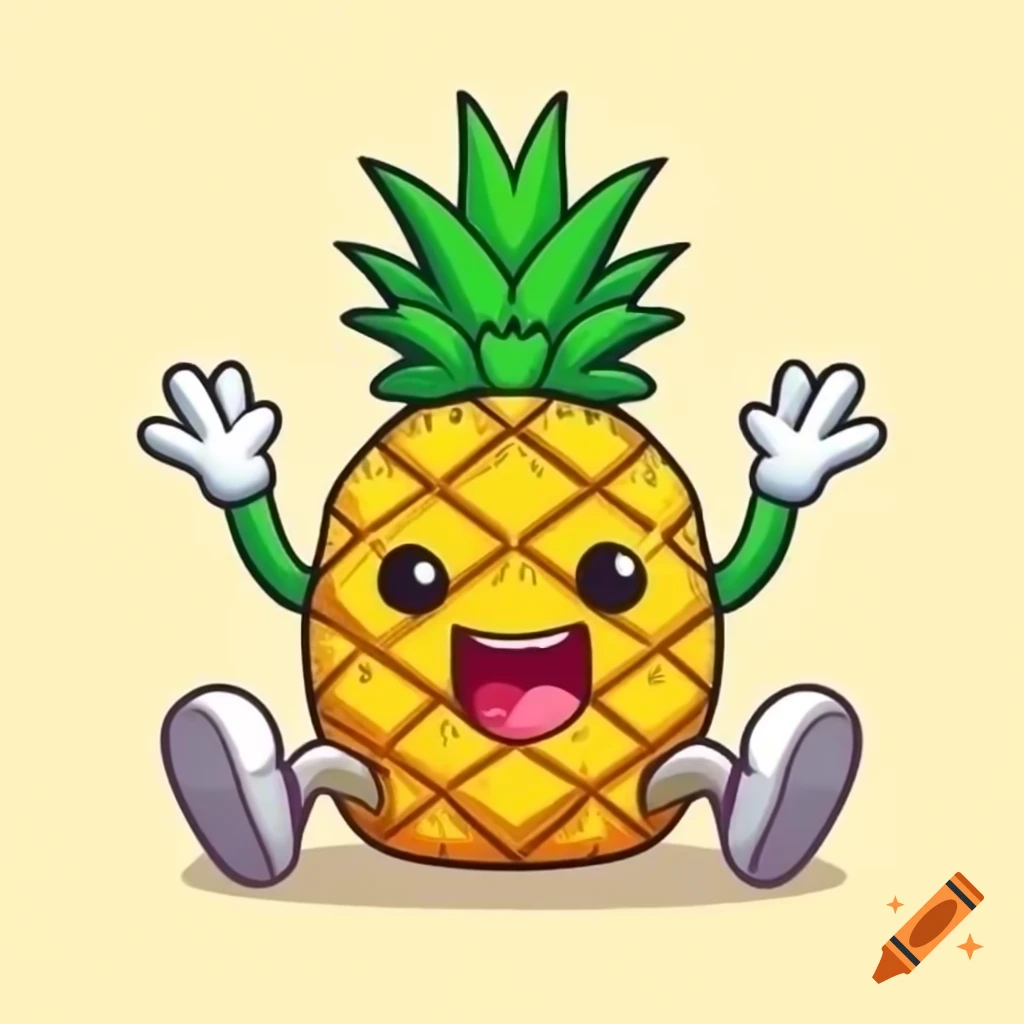 Cartoon pineapple illustration