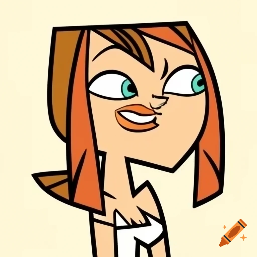 Female character from total drama animated series on craiyon