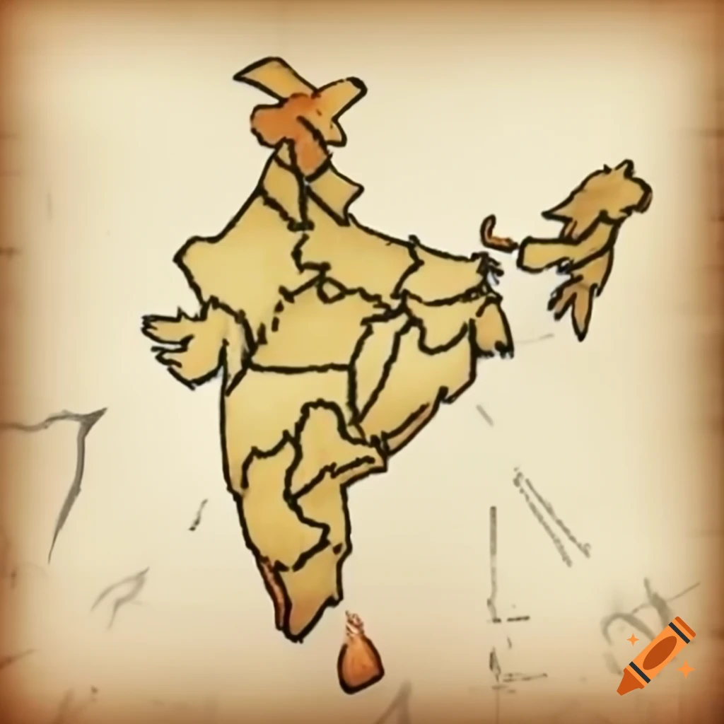 Map of India featuring an army man committed to serving despite personal family challenges