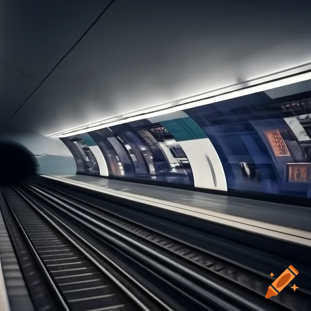Futuristic metro station in Germany featuring unique architecture