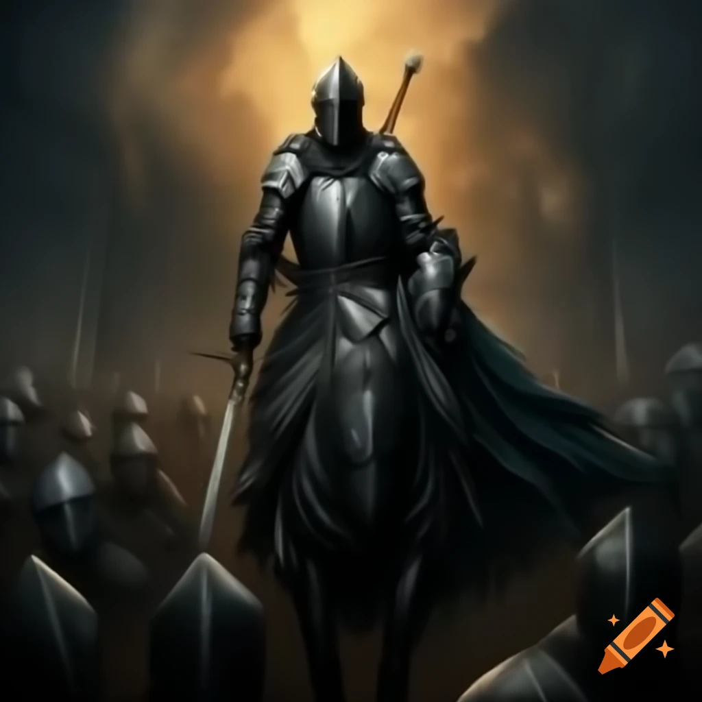 Strong knight depicted as overthrowing a kingdom
