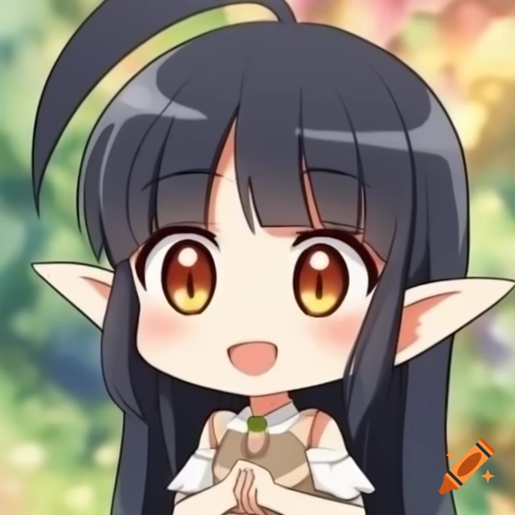 Chibi anime fairy character design