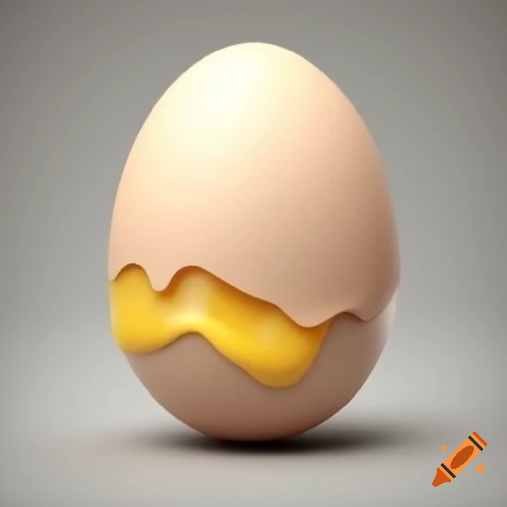 Egg on a plain background