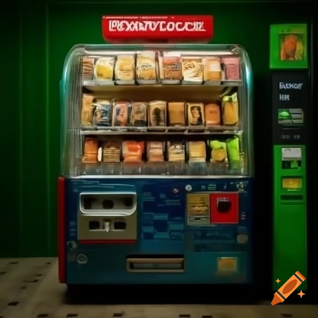 Bizarre vending machine filled with uniquely shaped alien snacks