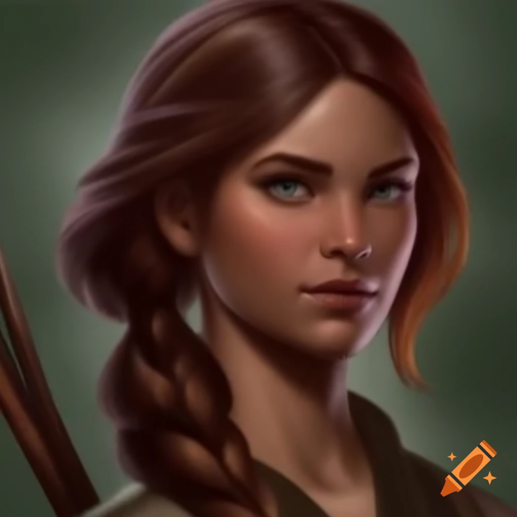 White-haired female archer from a mythical land of archers