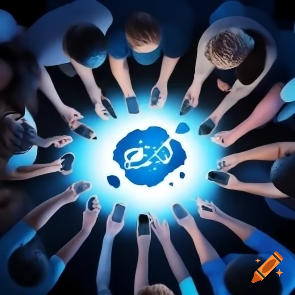 People around the world connected through the internet