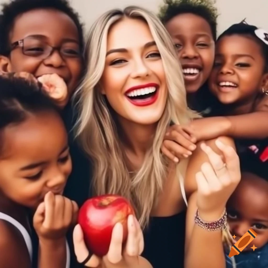 Brunette woman bonding with her children, capturing joyful family atmosphere