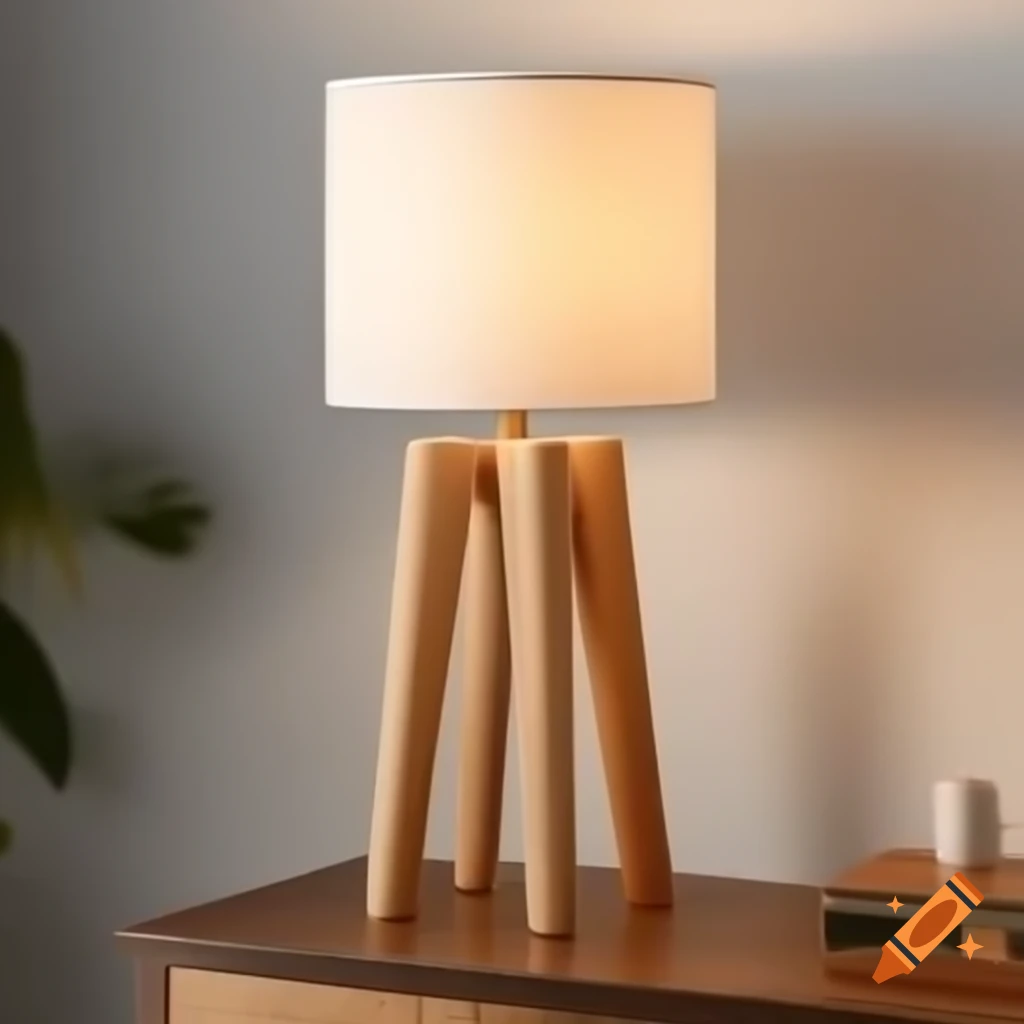 Unique lamp design incorporating wooden bilboquet toy