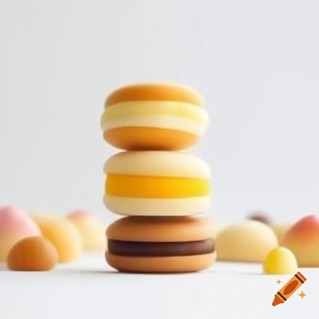 Colorful sweets on a white background