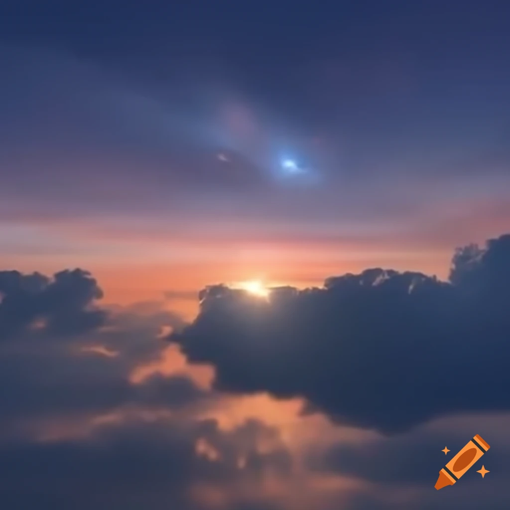 Aesthetic sky with vibrant colors