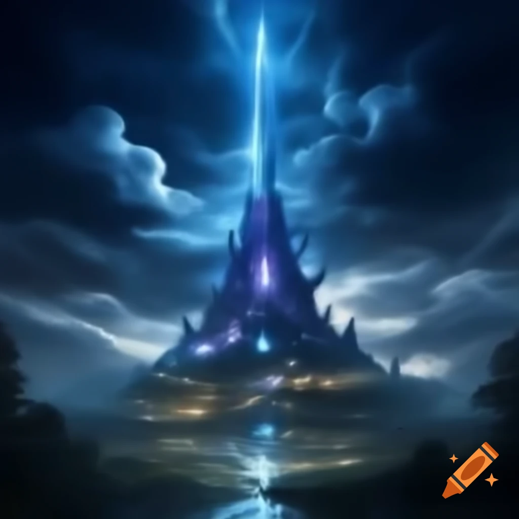 Fantasy electric spire tower