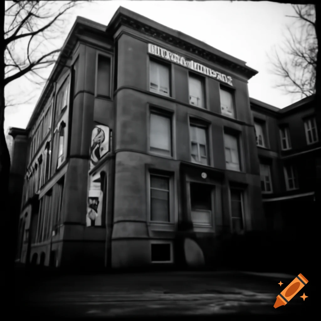 Haunted college building labeled 'uzen sanatlar fakultesi'