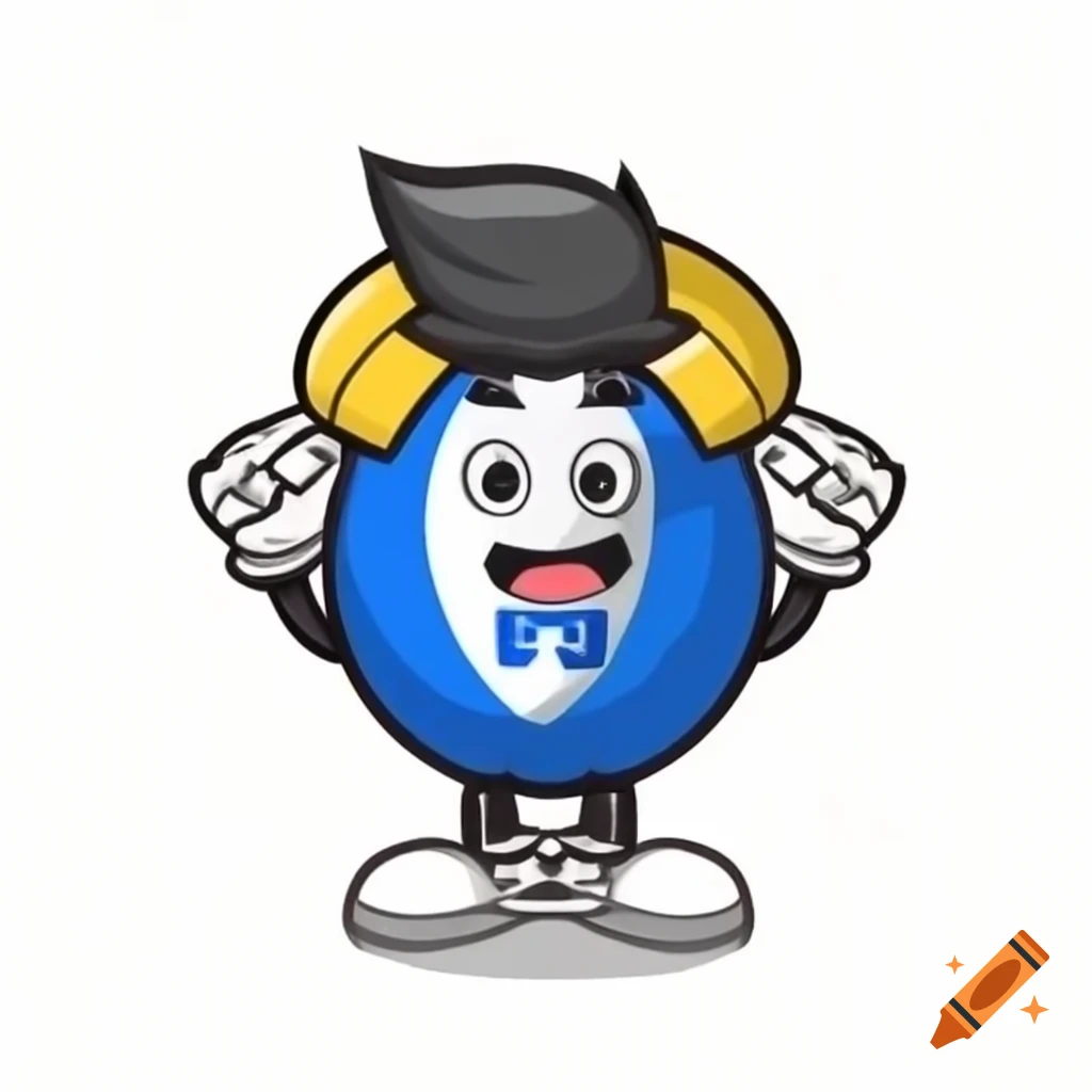 Cheerful sport mascot representing a team