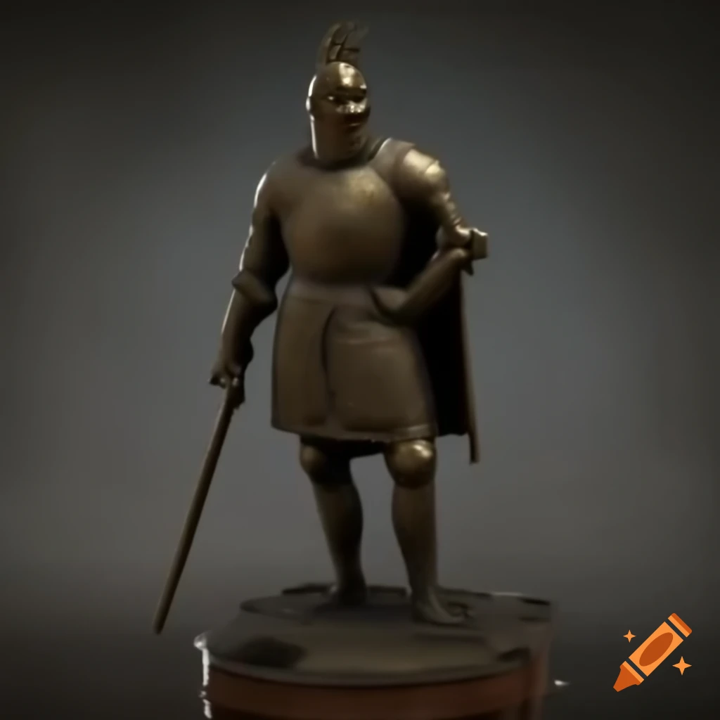 Bronze age knight worshipping the sun
