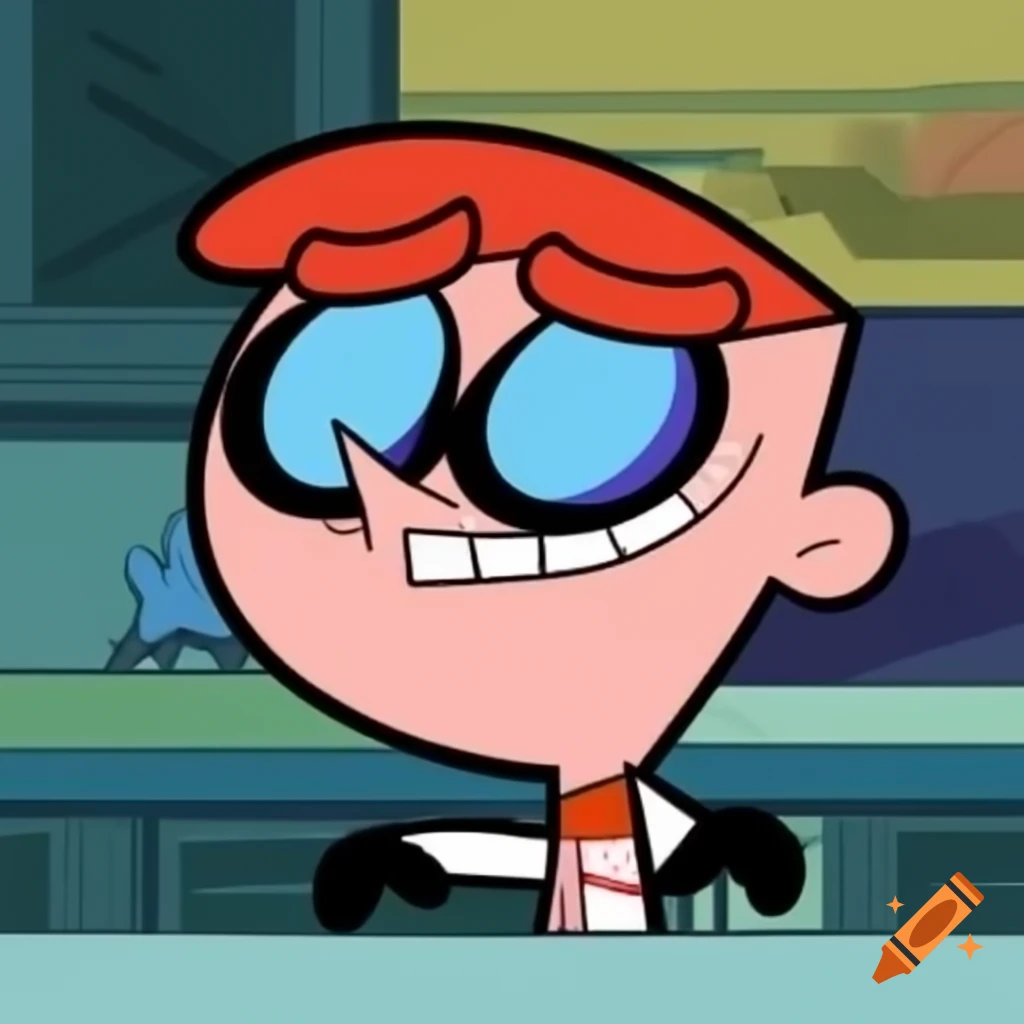Dexter's laboratory with various scientific equipment and inventions