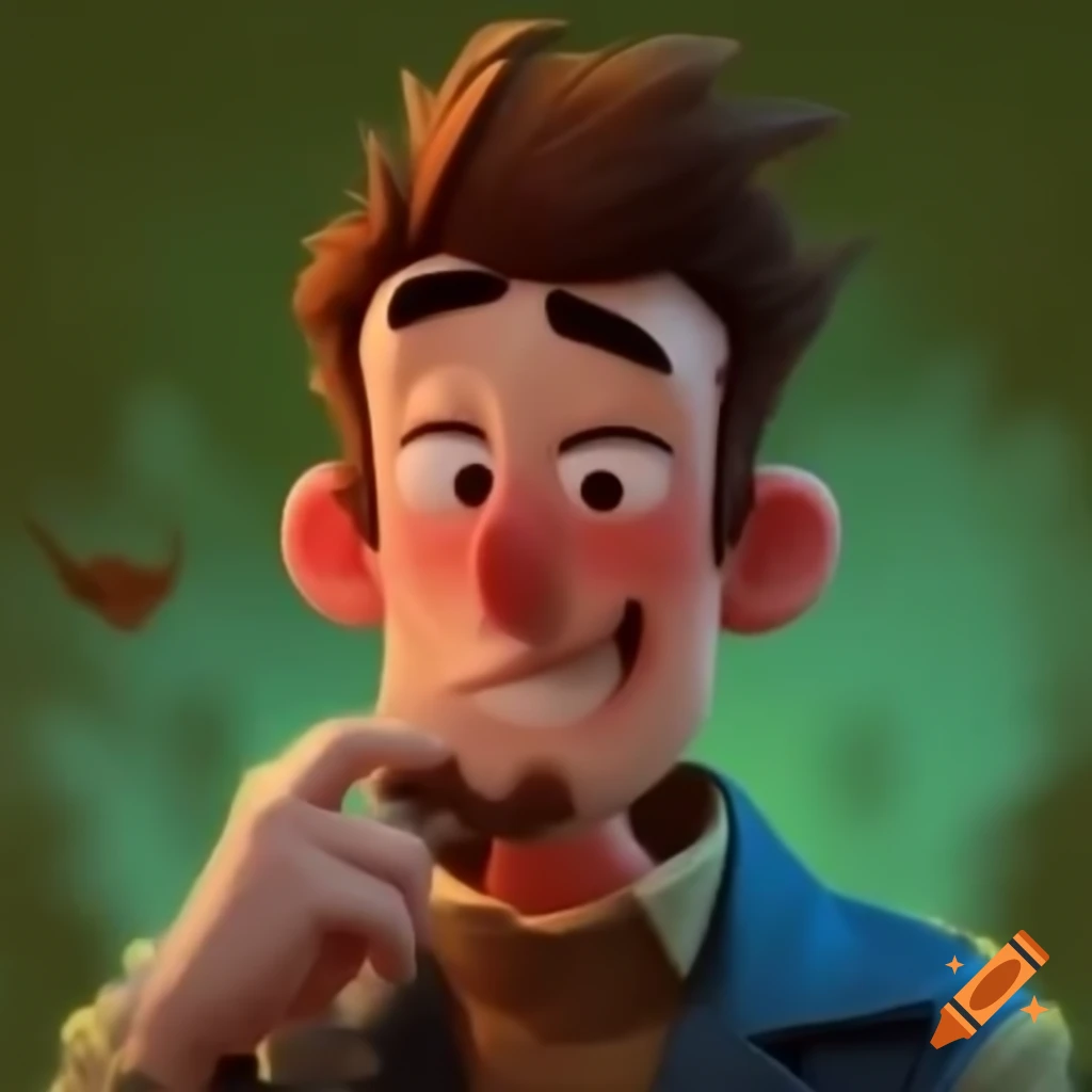 Humorous and intelligent man with attractive features