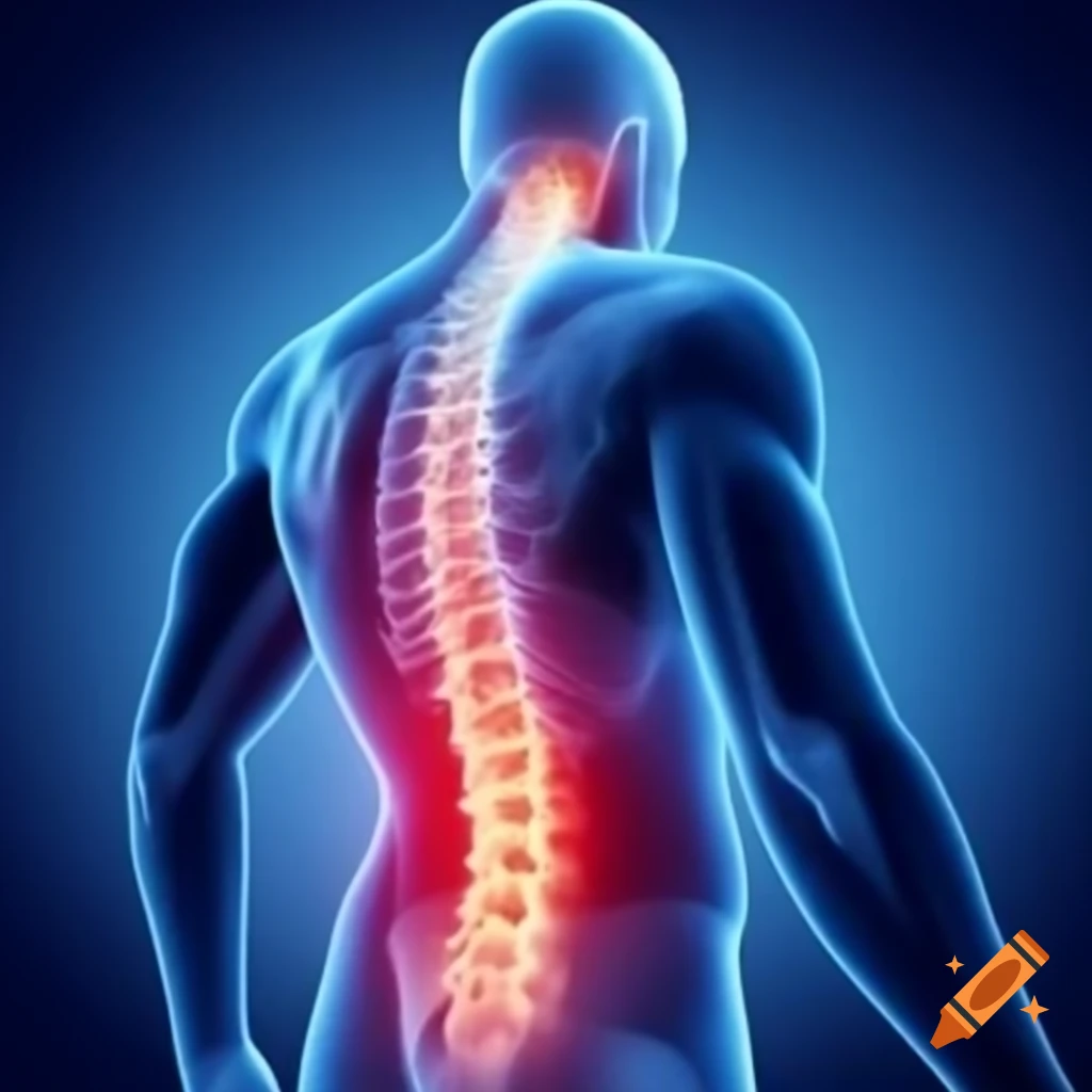 Orthopedic spine model or illustration