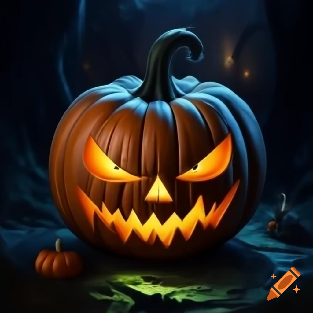 Vibrant T-shirt design featuring Halloween pumpkin evoking adventure and horror
